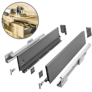 GTV Istruzioni Di Montaggio Inferiori P2O L = 350, Modern Slide Piastra 18 Mm Guide Per Cassetti Completamente Estraibili Portata Fino A 25 Kg 1 Set 2 Pezzi 879177103 - 10