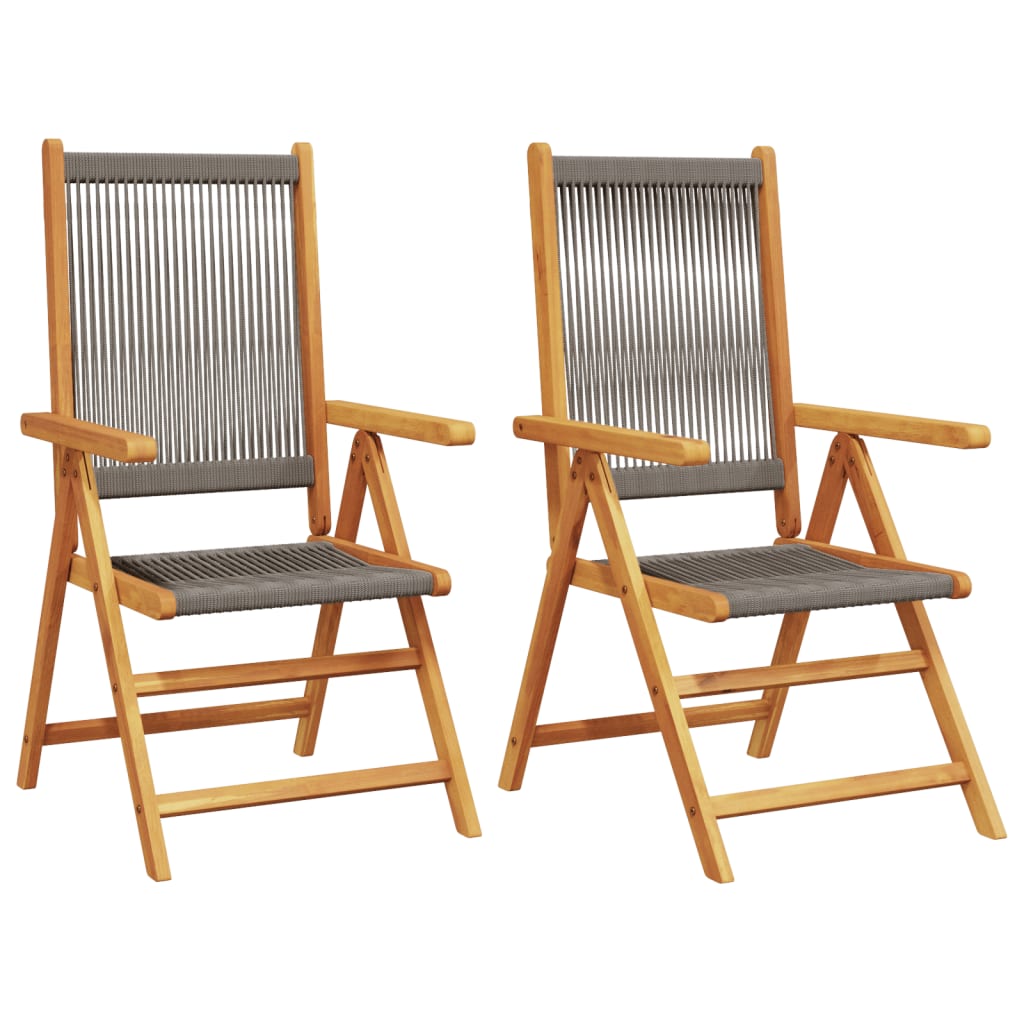 2 Chaises De Jardin JUANIO En Bois - Naturel, 42x61x89cm - Pour Terrasse, Jardin, Piscine