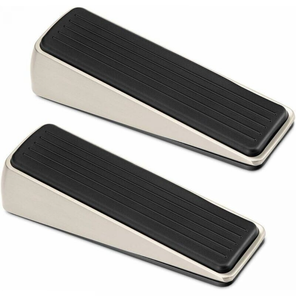 HOMOTEK Tope De Puerta De Cuña Alto Ajustable, Tope De Puerta Superior Resistente Para Parte Inferior De La Puerta, Tope De Puerta De Acero Inoxidable Grande, Goma Antideslizante, Apto Para Puerta