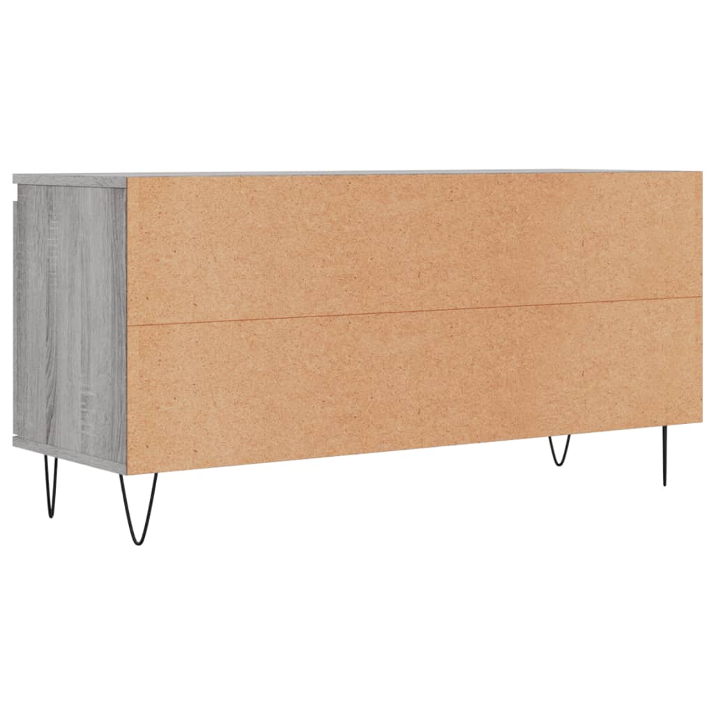Meuble TV sonoma gris 104x35x50 cm bois d'ingénierie - COMFORTXL - 7