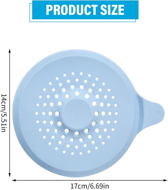 4 Filtri Per Scarico Lavello In Silicone - Antiodore, Intercetta 4 Filtri Per Scarico Lavello In Silicone - Antiodore, Intercetta