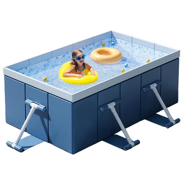 Piscine gonflable pliable à coque rigide, jouet aquatique portable pour l'été, convient aux enfants et aux adultes, 180 x 145 x 50 cm