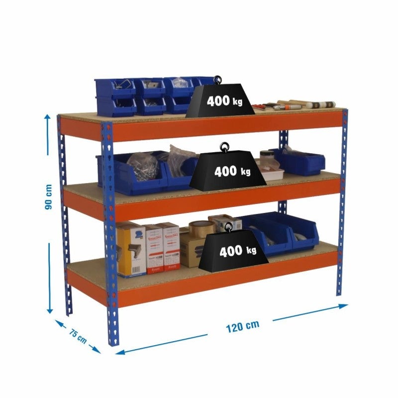 Banco de Trabajo SIMONWORK BASIC 3 901275-3 AZUL/NARANJA/MADERA - 3