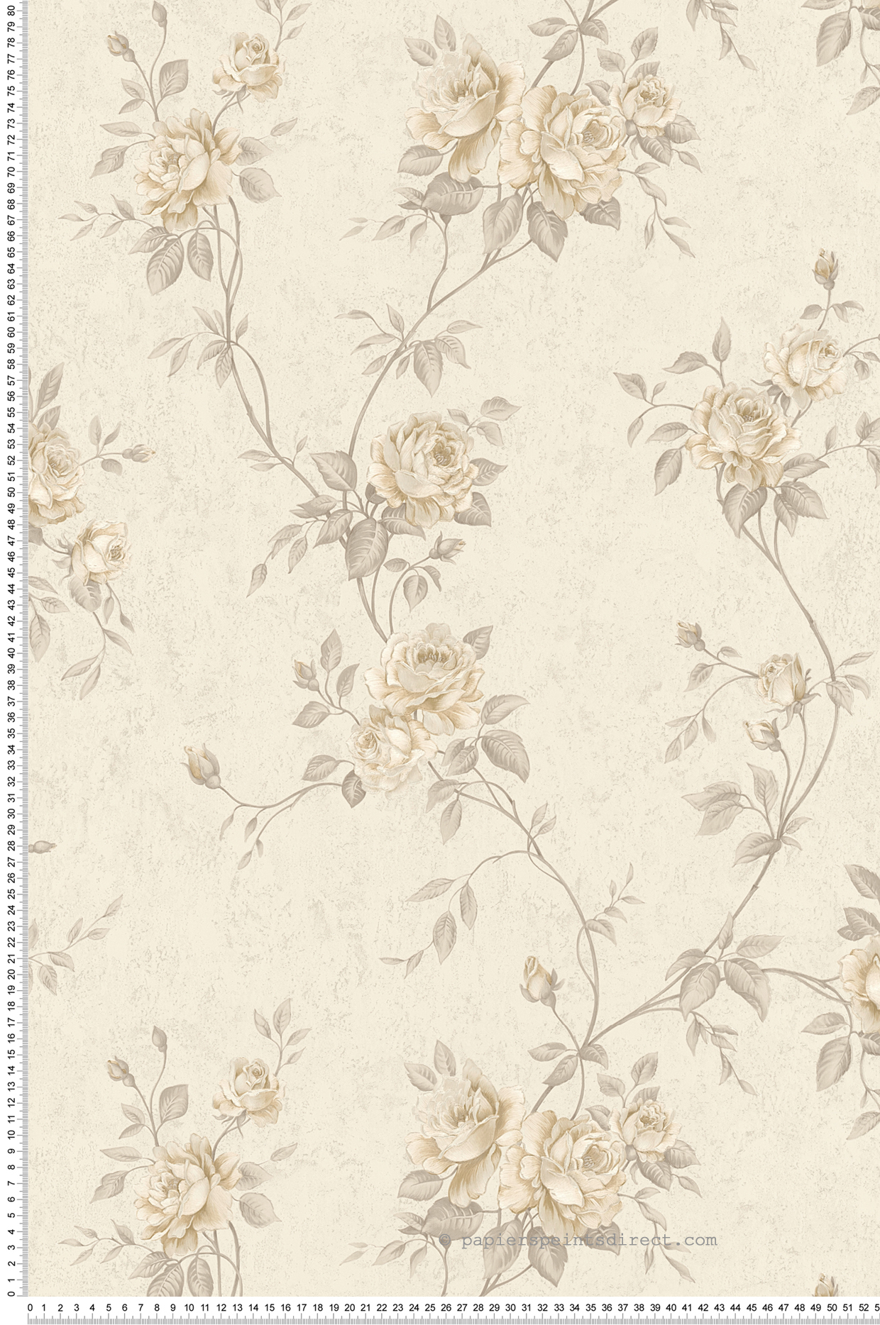 Papel pintado hojas y flores realistas papel pintado beige con estampado floral papel pintado vintage para interior moderno