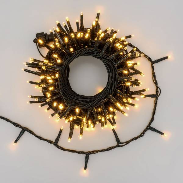 Guirlande lumineuse 10M 200 mini LED blanc chaud Prolongeable 31V câble vert IP44 SMART Connect Lotti - 3