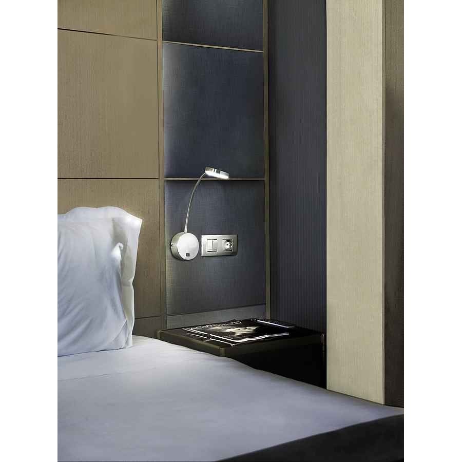 Forlight Llit - Lampade da lettura a parete a LED Nickel satinato 3,3W 4000K 133lm - 2