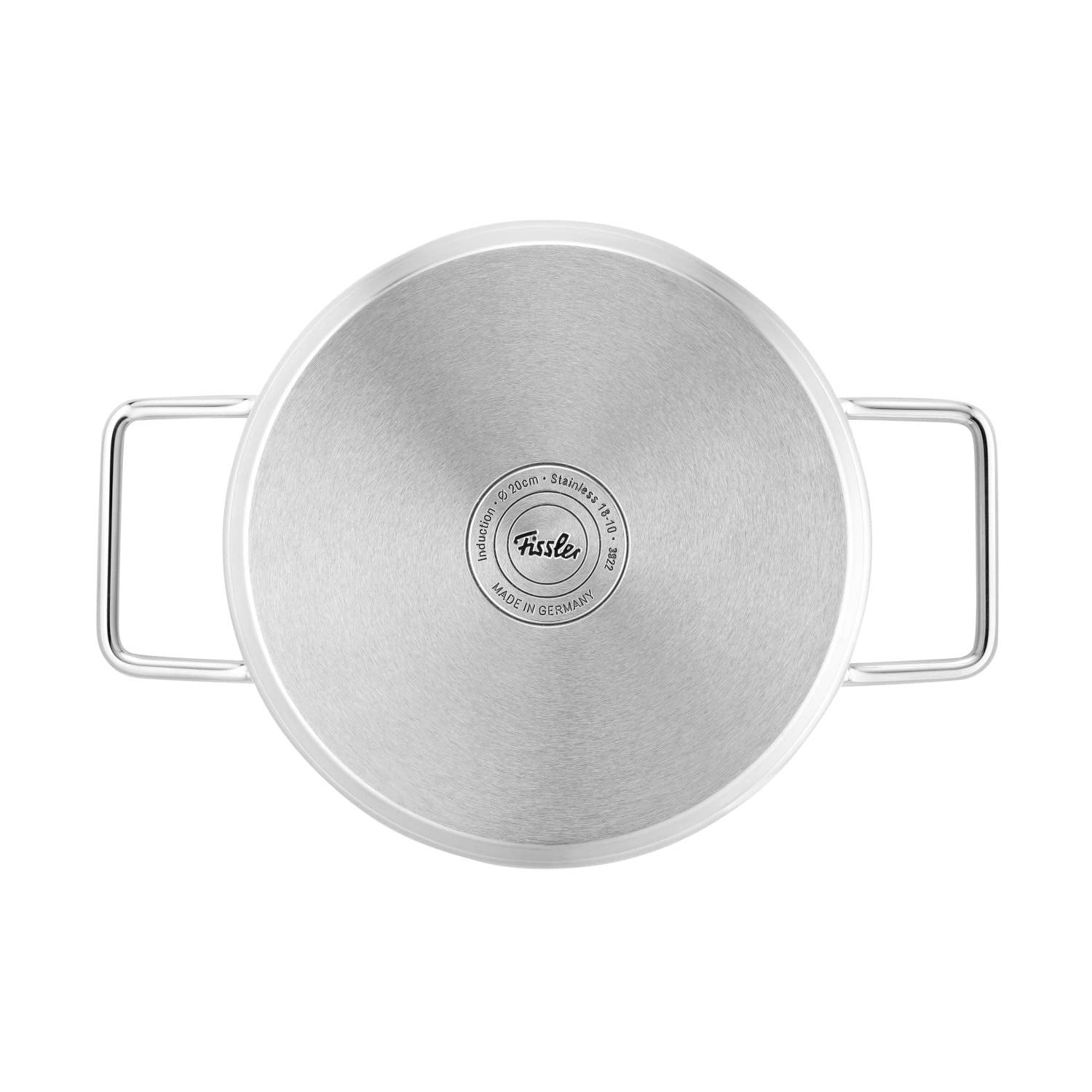 Fissler Pure Collection - Pentola in acciaio inox (Ø 20 cm, 3,6L) con coperchio in metallo, scala interna, compatibile induzione - 2
