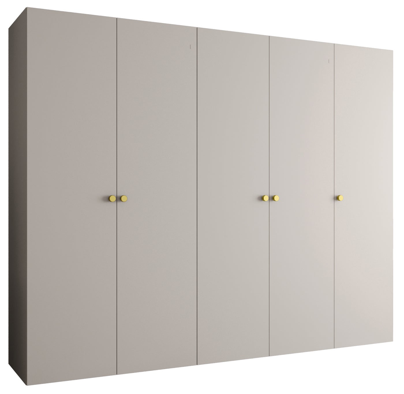 Szafa uchylna otwierana Parma 1 250 x 52 x 202 cm kaszmir + u. złoty Abiks Meble