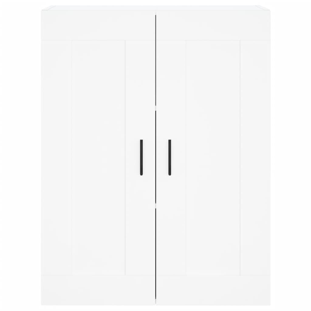 Buffet haut Blanc 69,5x34x180 Bois d'ingénierie - 6