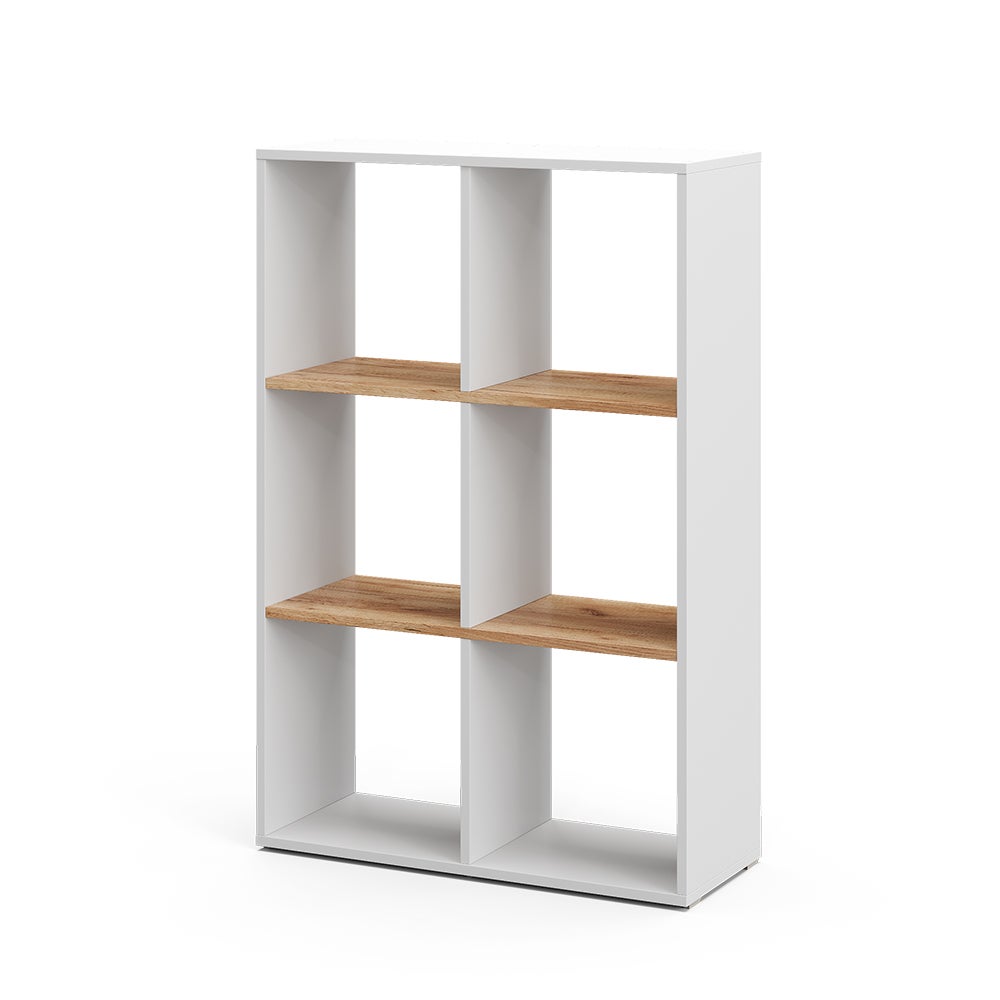 Vicco Room Divider Karree, Biały/złoty dąb, 72 x 107.8 cm