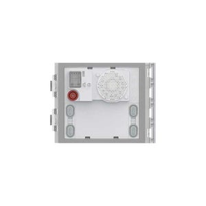 Façade Bticino Pour Interphone – 1 Bouton, Standard, Finition Allmetal – Pour Colonne Unique