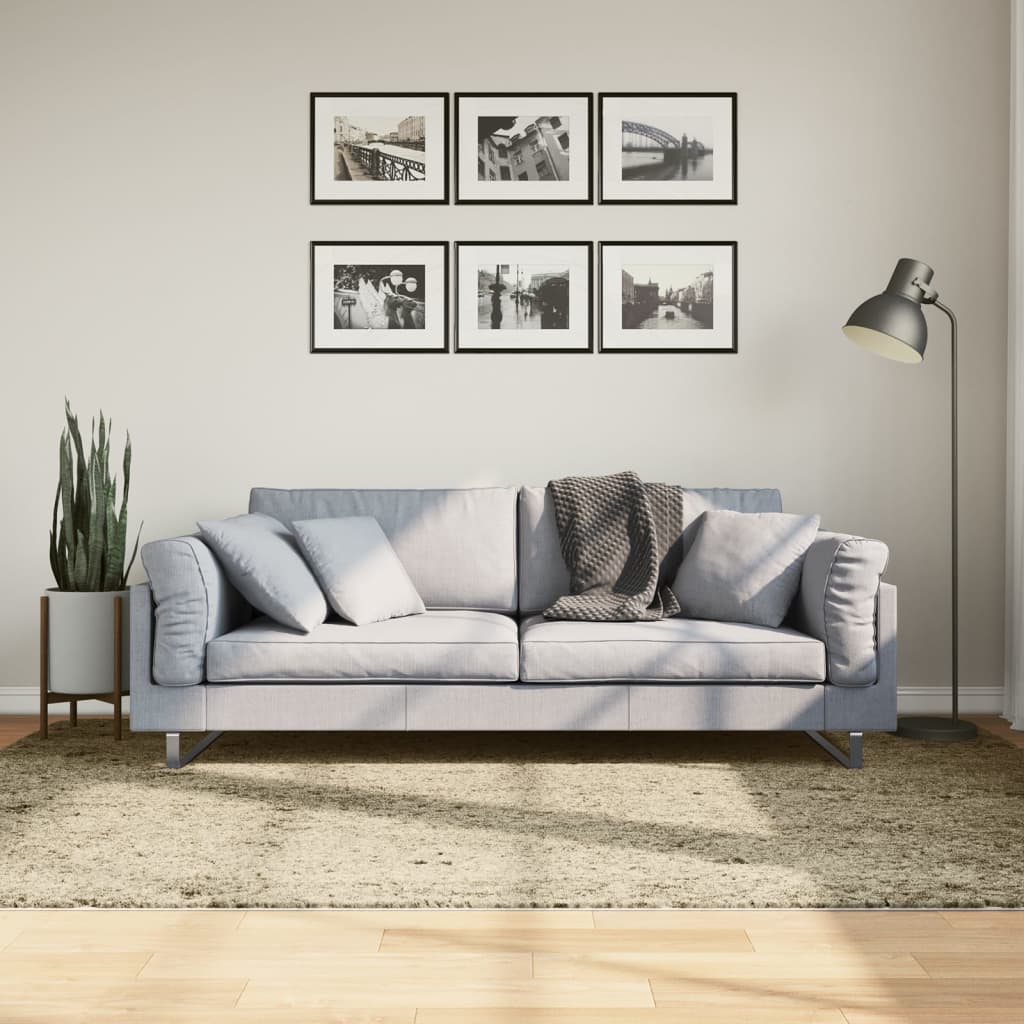 Maison exclusive - alfombra peluda de pelo largo moderna pamplona dorado 160x230cm