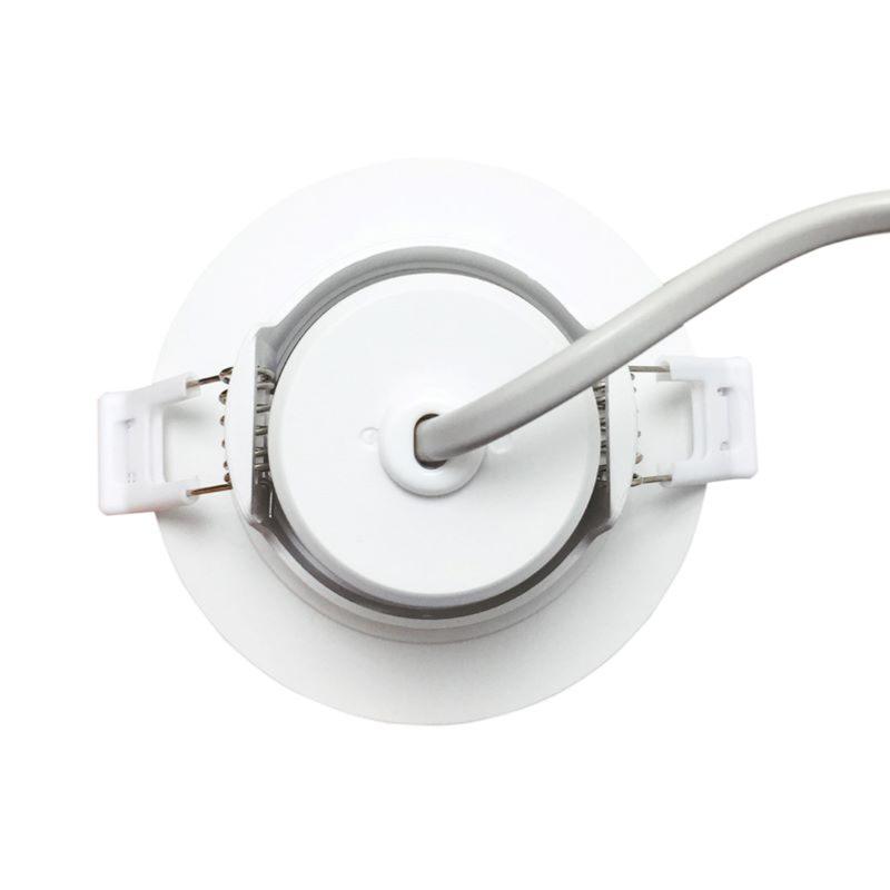 Pack de 10 - Spot LED Encastrable Orientable Rond Blanc 8W - Blanc Neutre 4000K - 5500K - SILAMP - 6
