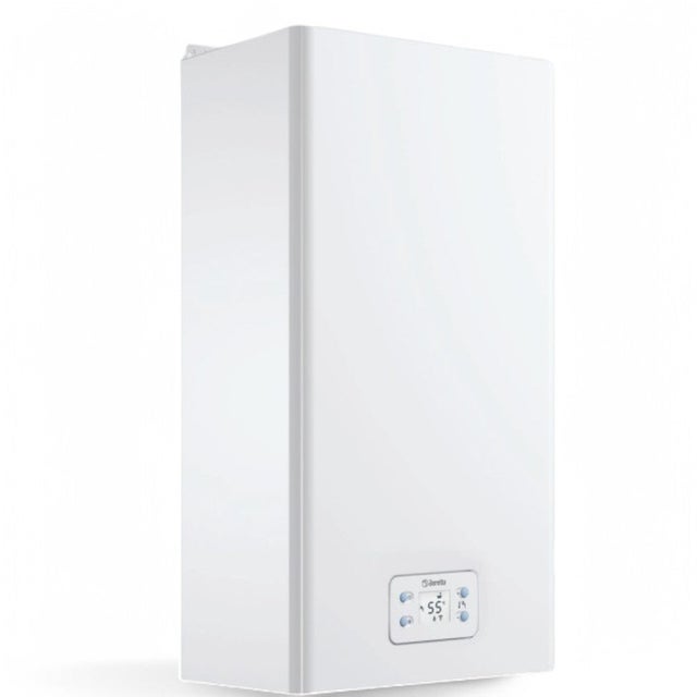 Chauffe-eau à gaz étanche avec grand écran rétroéclairé et commande à 4 boutons hydrabagno xl