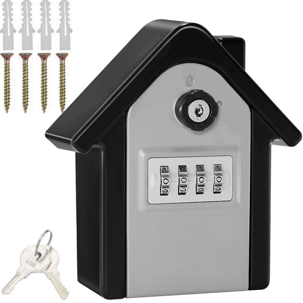 KESSER® Caja Fuerte Para Muebles Con Cerradura De Doble Paletón, Caja Fuerte Para Dinero Caja Fuerte De Suelo Pared Caja Fuerte De Pared 50 X 35 X 31 Cm Incluie 2 Llavas Plata