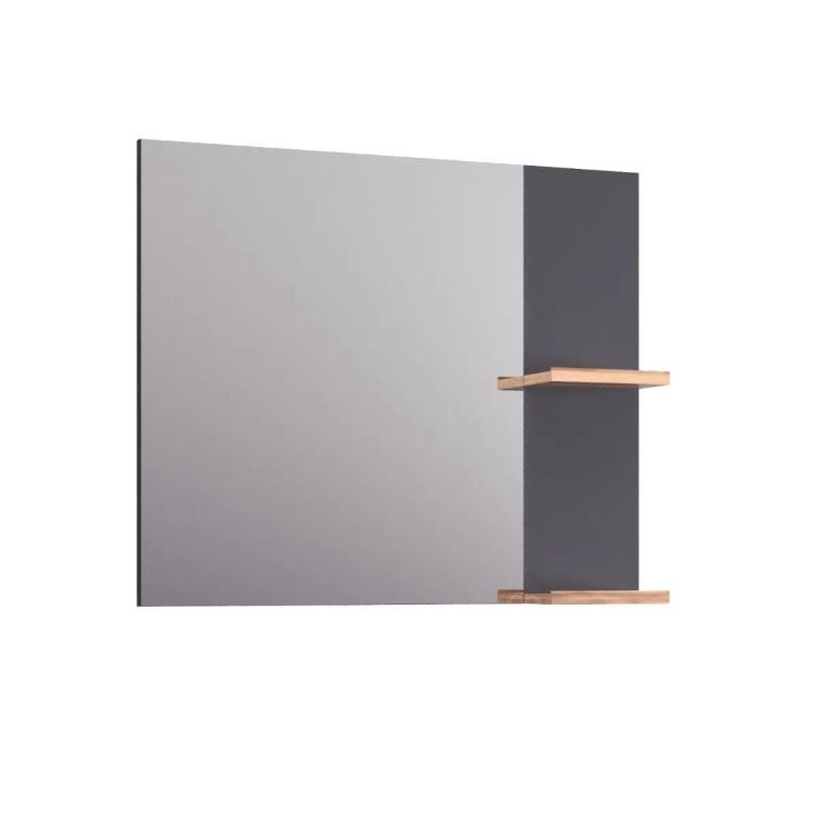 Lustro łazienkowe L-WOOD 79 cm antracyt