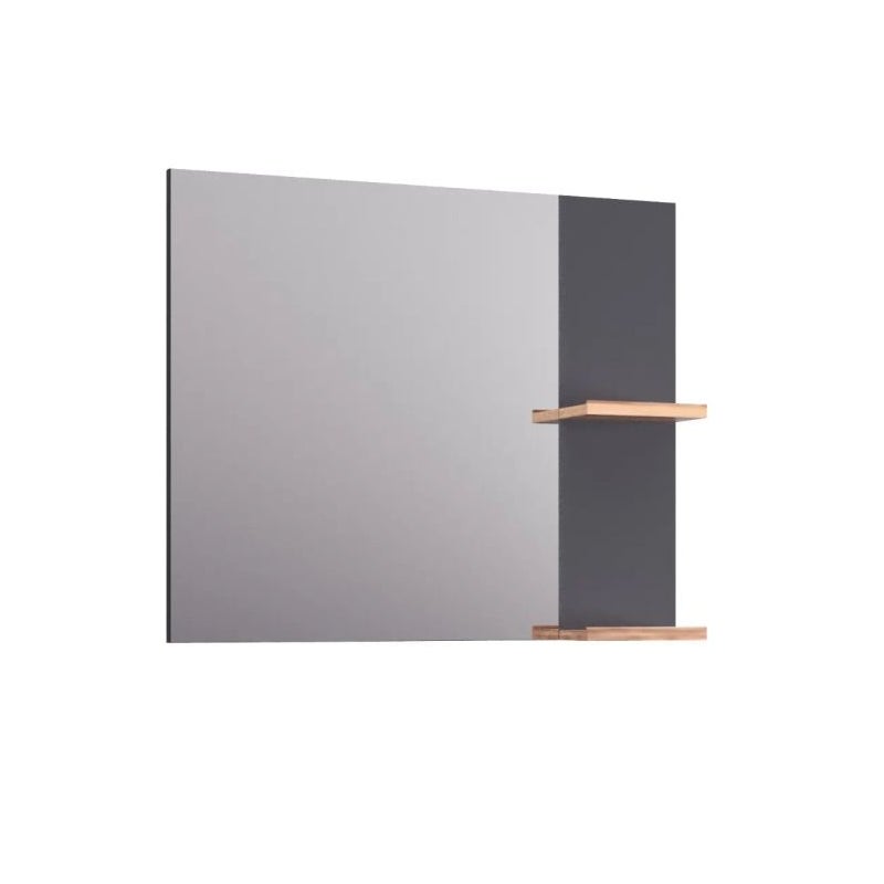 Lustro łazienkowe L-WOOD 79 cm antracyt