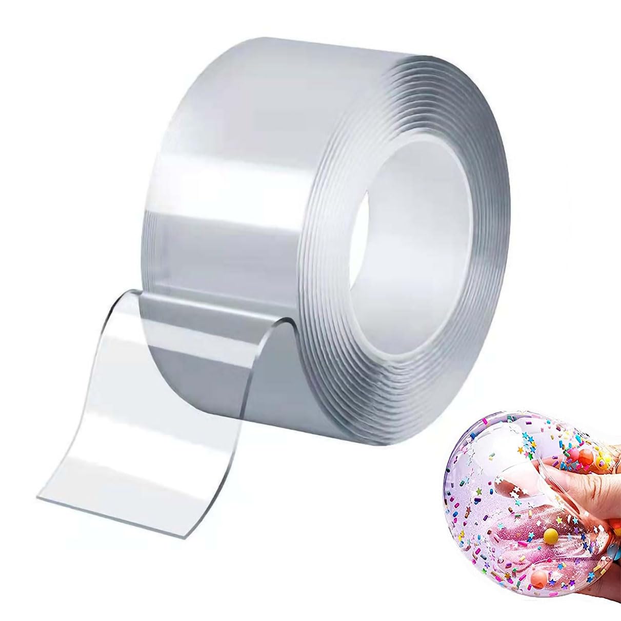 transparent-nano-ruban-bulles-rouleaux-ruban-adh-sif-bulles-nano