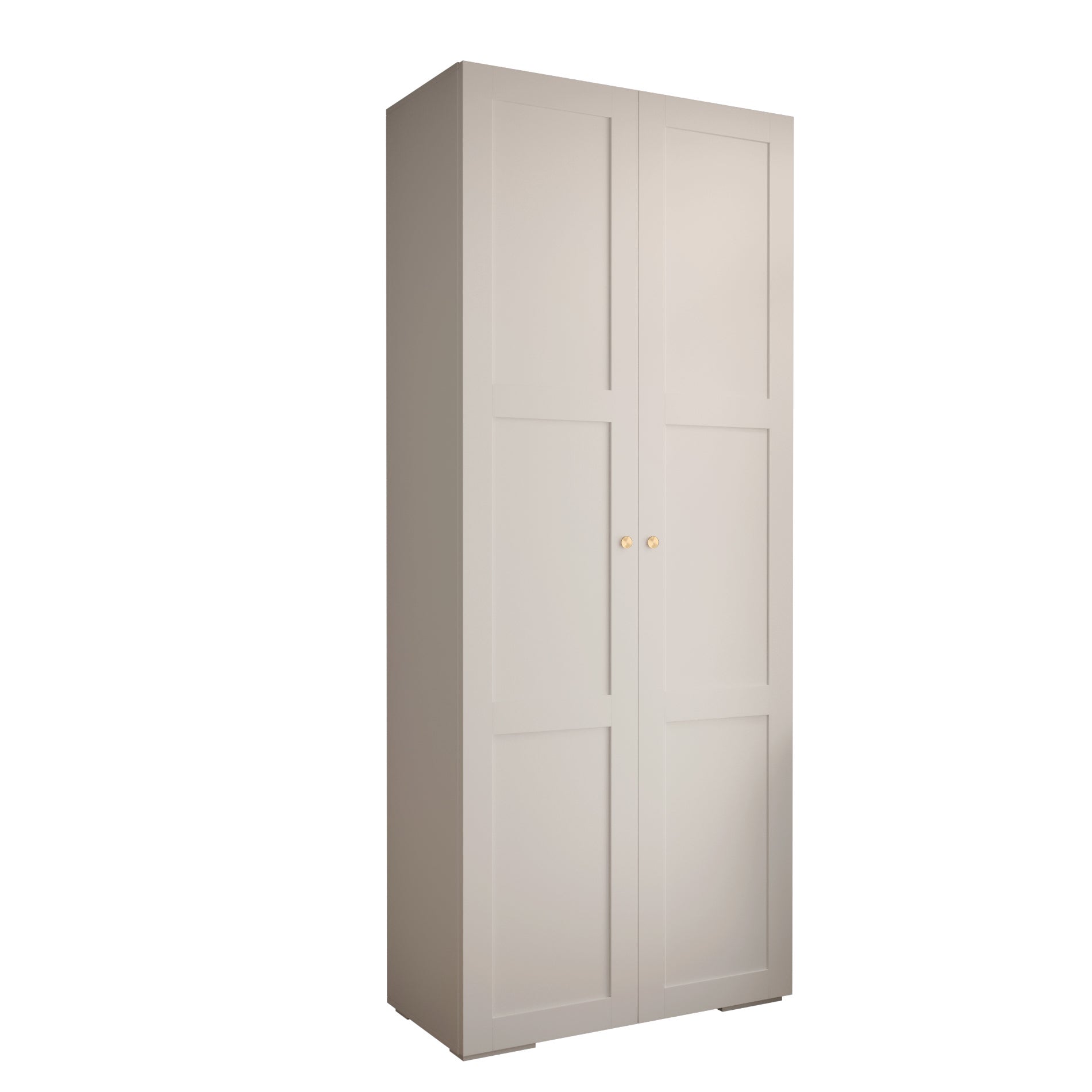 Szafa uchylna otwierana wysoka MANHATTAN RYFEL 10 100 x 40 x 236,7 cm biały + u. złoty Abiks Meble