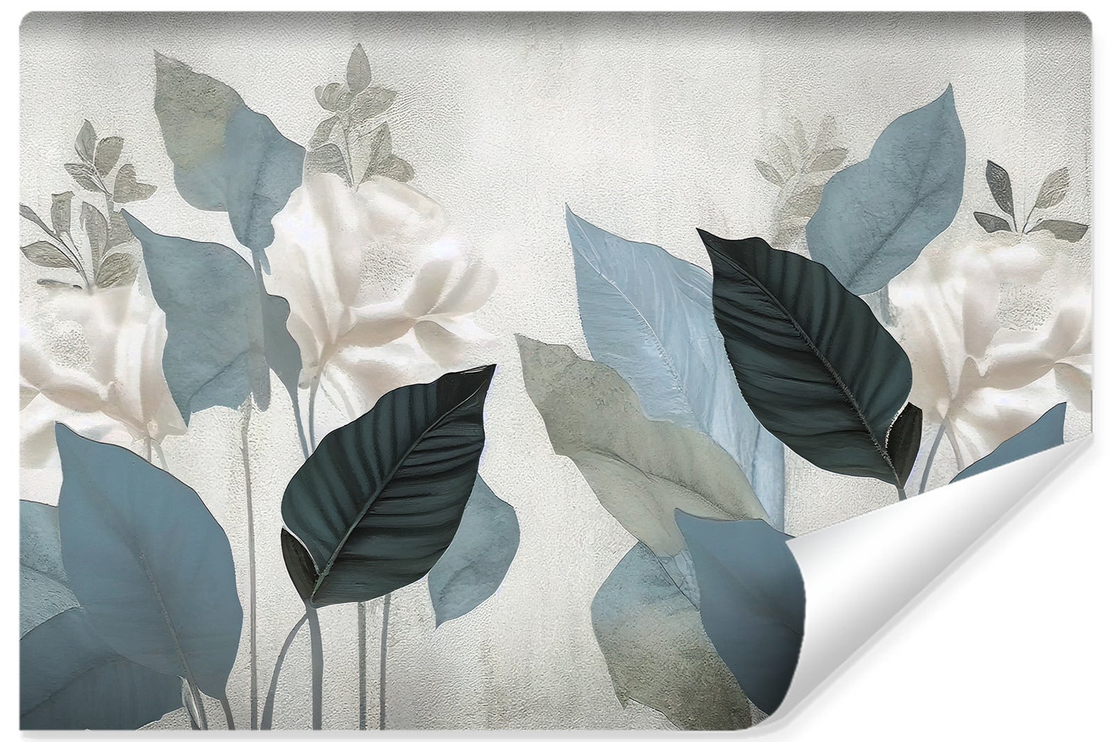 Papel pintado fotografico no tejido para salon hojas plantas naturaleza 300cm x 210cm