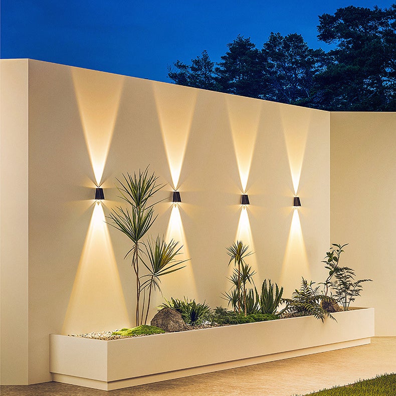 Applique murale solaire à Led, éclairage extérieur de haut en bas, lumière de lavage murale, étanche IP65, lumière solaire du crépuscule à l'aube - 4