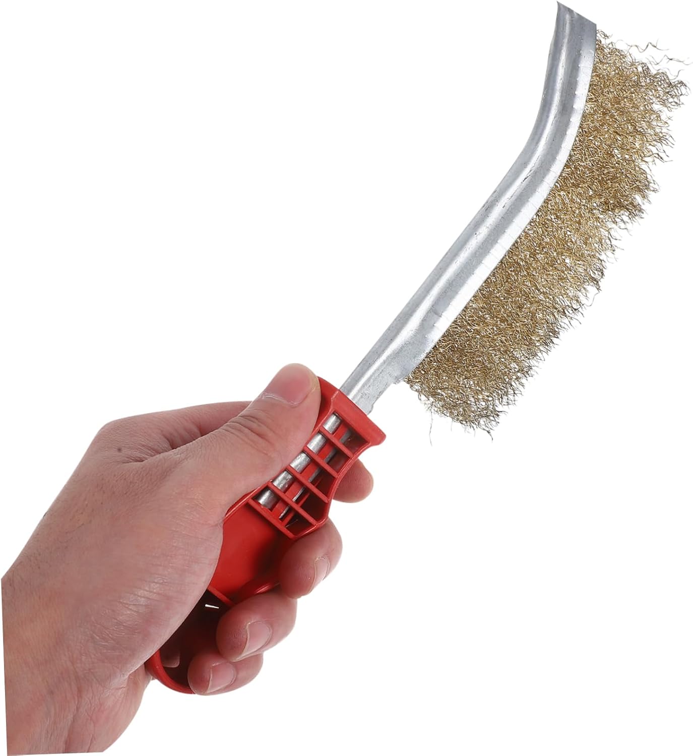 3 Pièces Brosse à Nettoyer pour Barbecue Brosse Acier Inoxydable à Long Manche Outil de Nettoyage pour Cuisinés Accessoires de Barbecue - 3