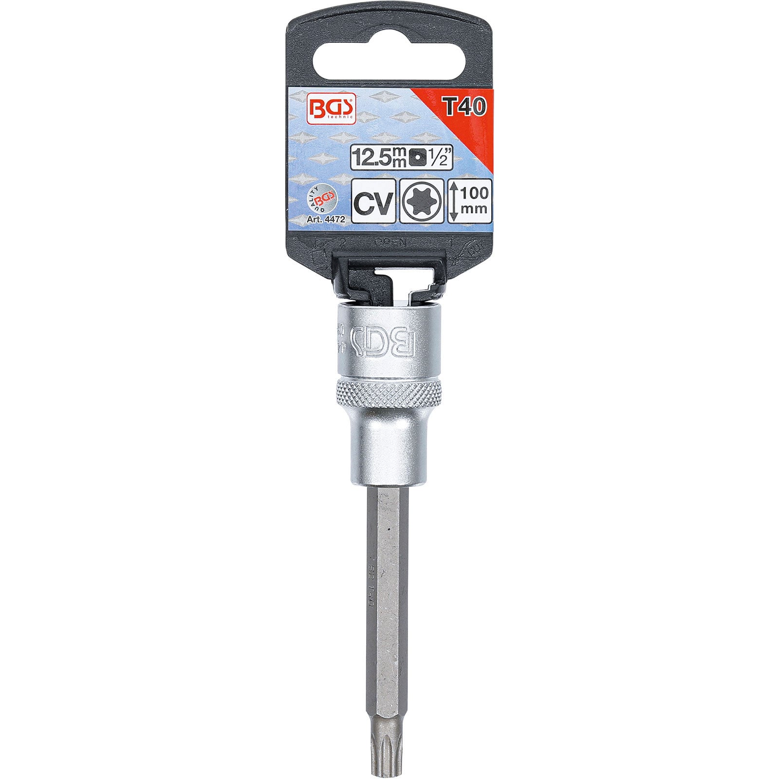 BGS Douille à embouts | longueur 100 mm | 12,5 mm (1/2