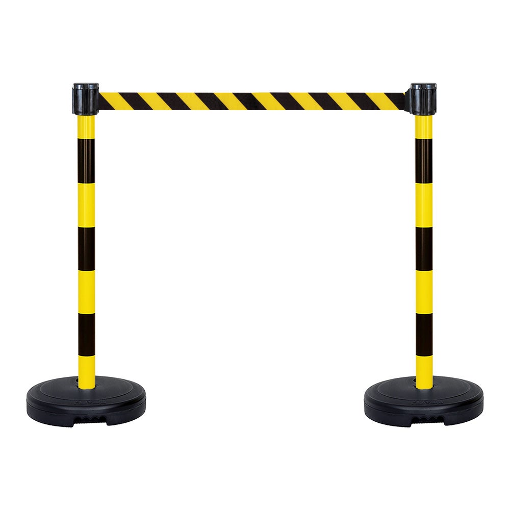 BLACK BULL Poteau De Protection 159mm (L) à Bétonner-laqué Jaune/noir