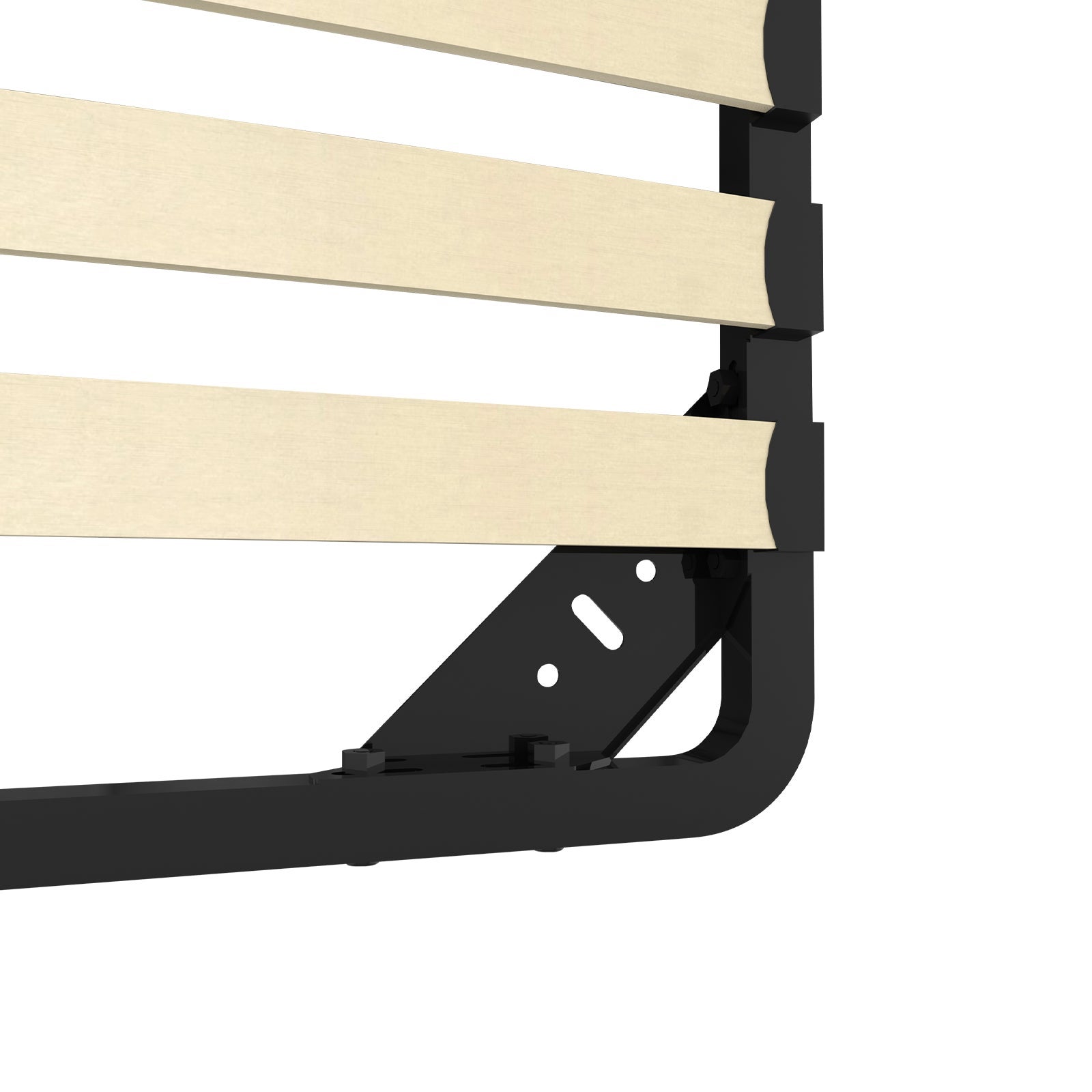 TEENO Sommier 140x190 cm, 2x18 lattes, lit avec sommier à lattes, sans pieds - 4