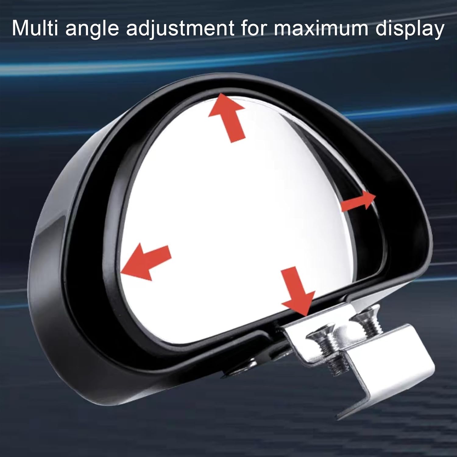 2pcs Retroviseur Miroir D'angle Mort Rétroviseur Conduite Accompagnée Grand Angle Latéral Auxiliaire Réglable Auxiliaire Réglable à Plusieurs angles D - 3