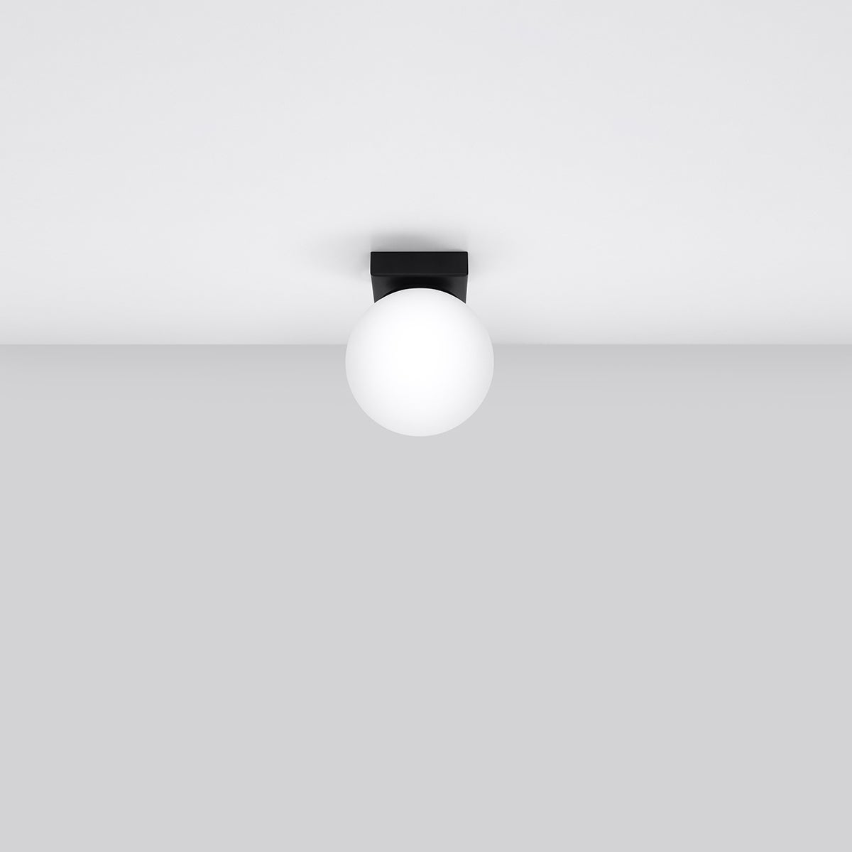 Plafon ZYNFI 1 czarny LED 4000K - 12x12x14.5cm Sollux