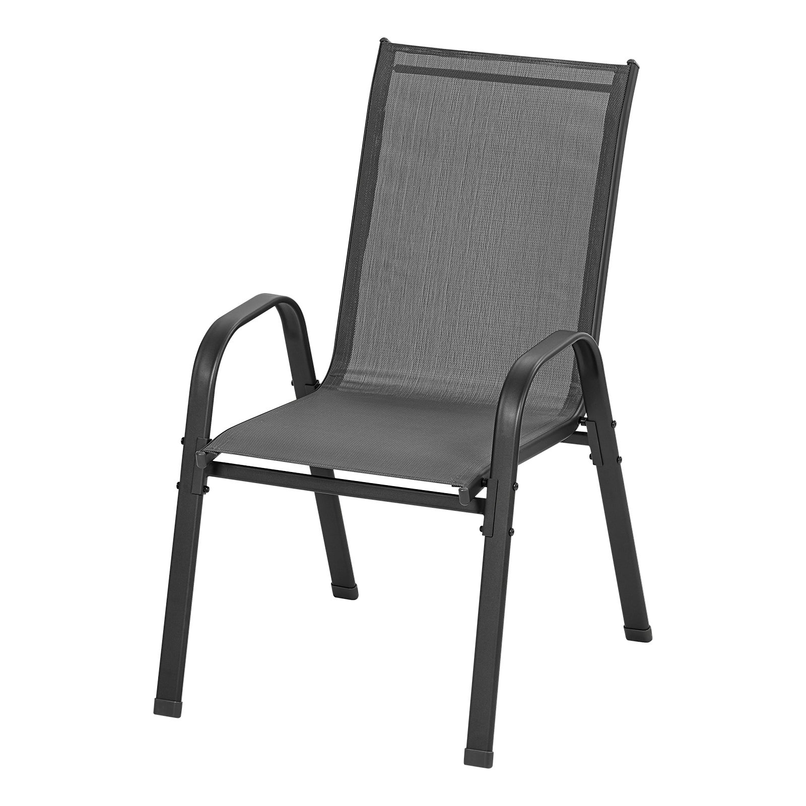 Lot De 2 Chaises De Jardin En Résine Tressée Et Bois D'acacia VidaXL - Accoudoirs Bois, Cadre Métal - Dimensions 63x64x80 Cm, Charge Max 110 Kg - Noir Et Marron