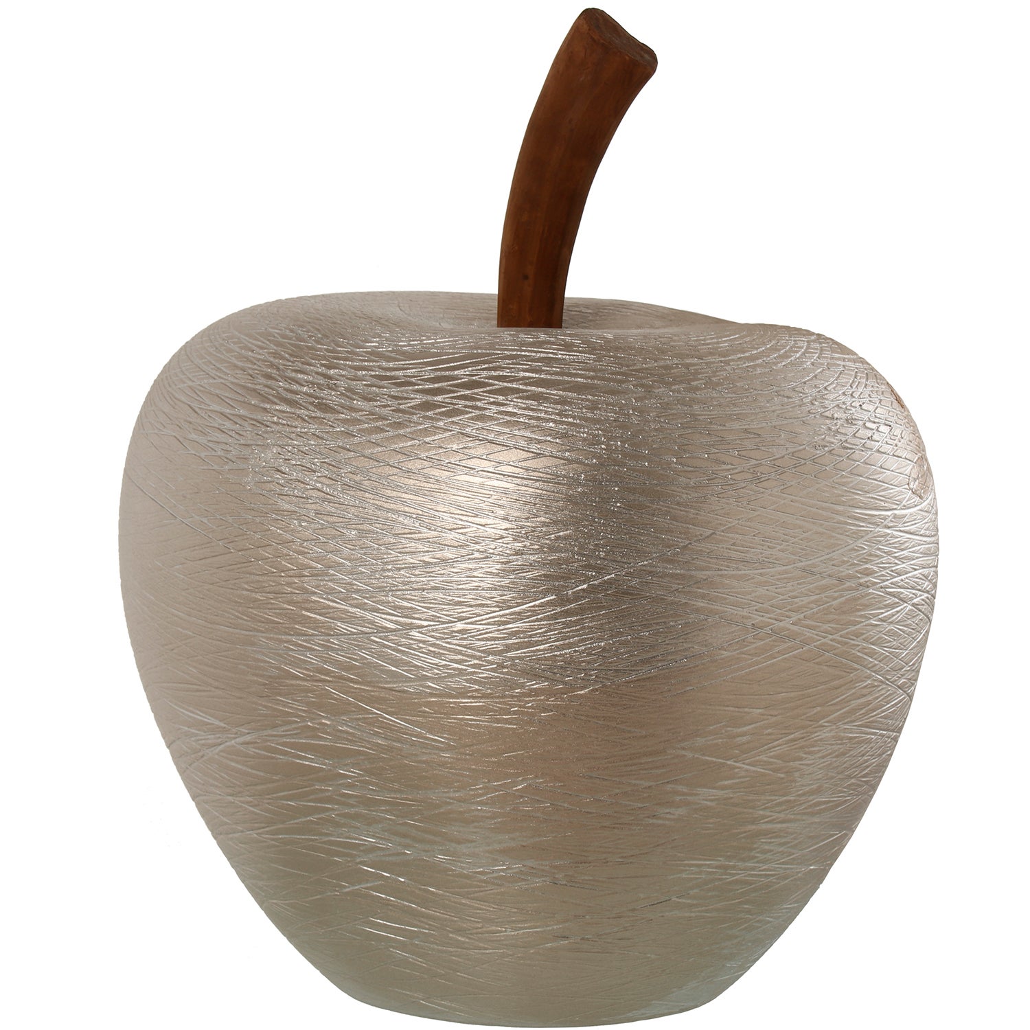 Fijalo Figura Manzana Ceramica Plata 50Cm , Leroy Merlin