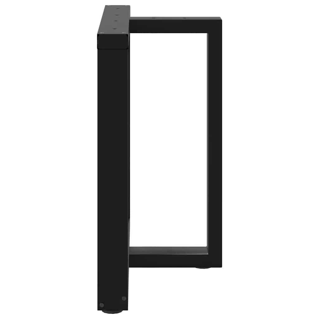 Pernas de mesa de jantar em forma de T?2 peças de aço preto - COMFORTXL - 5