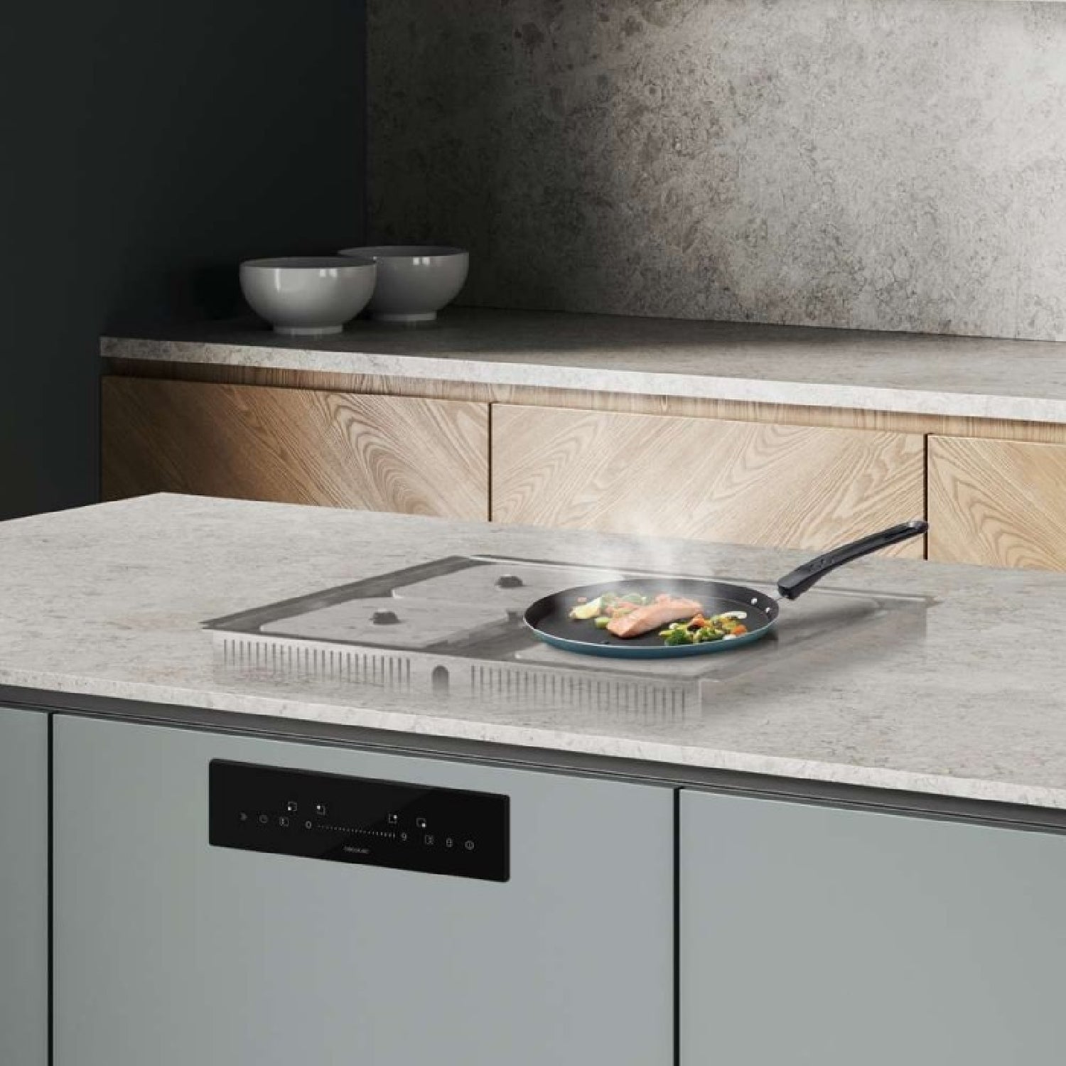 Cecotec Placa de Inducción Invisible 60cm Bolero Squad I 4300 Invisible FullFlex. 7200W, Panel con Slider Control, Zonas FullFle - 3