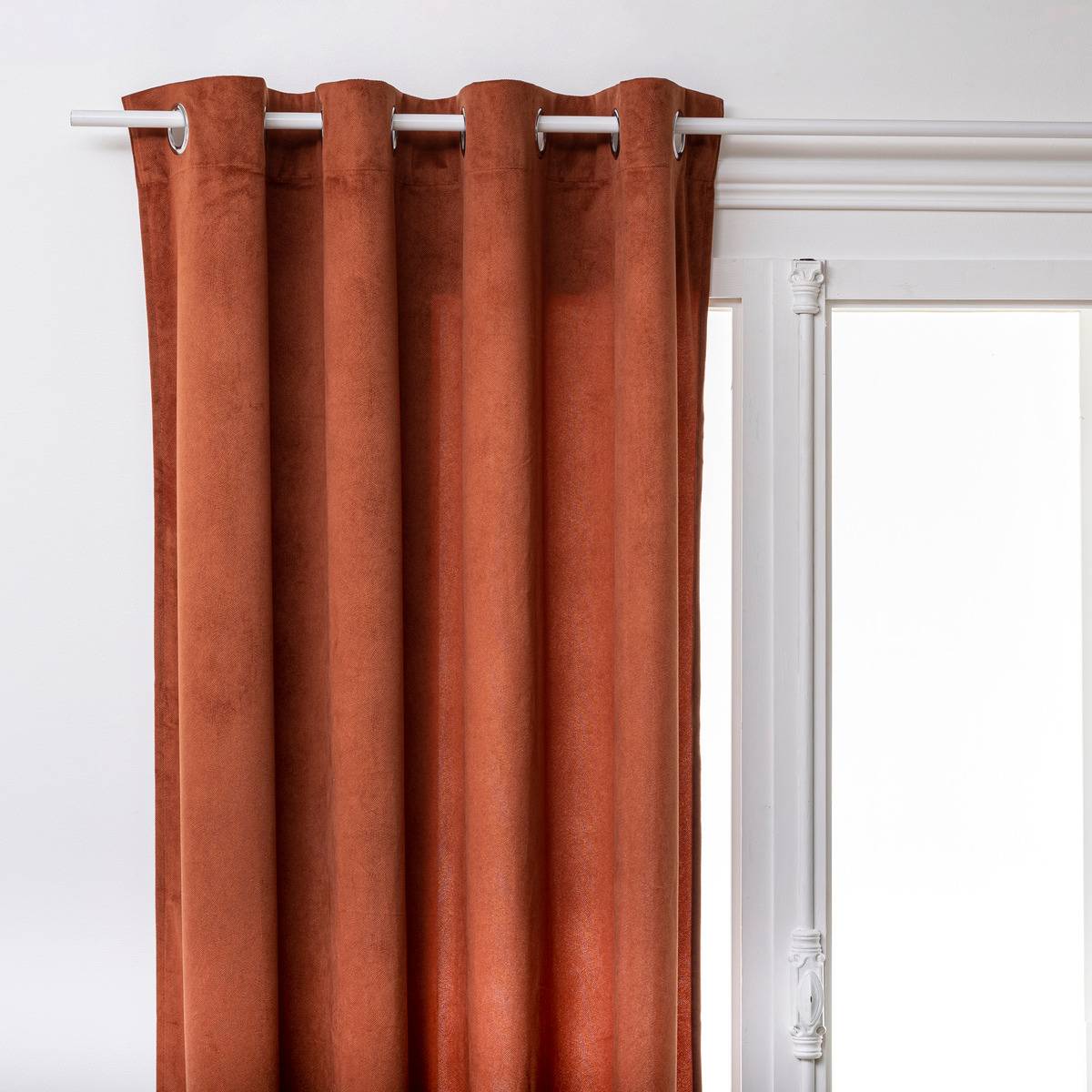 Atmosphera - cortina lilou - rosa terracota - 135x260 cm