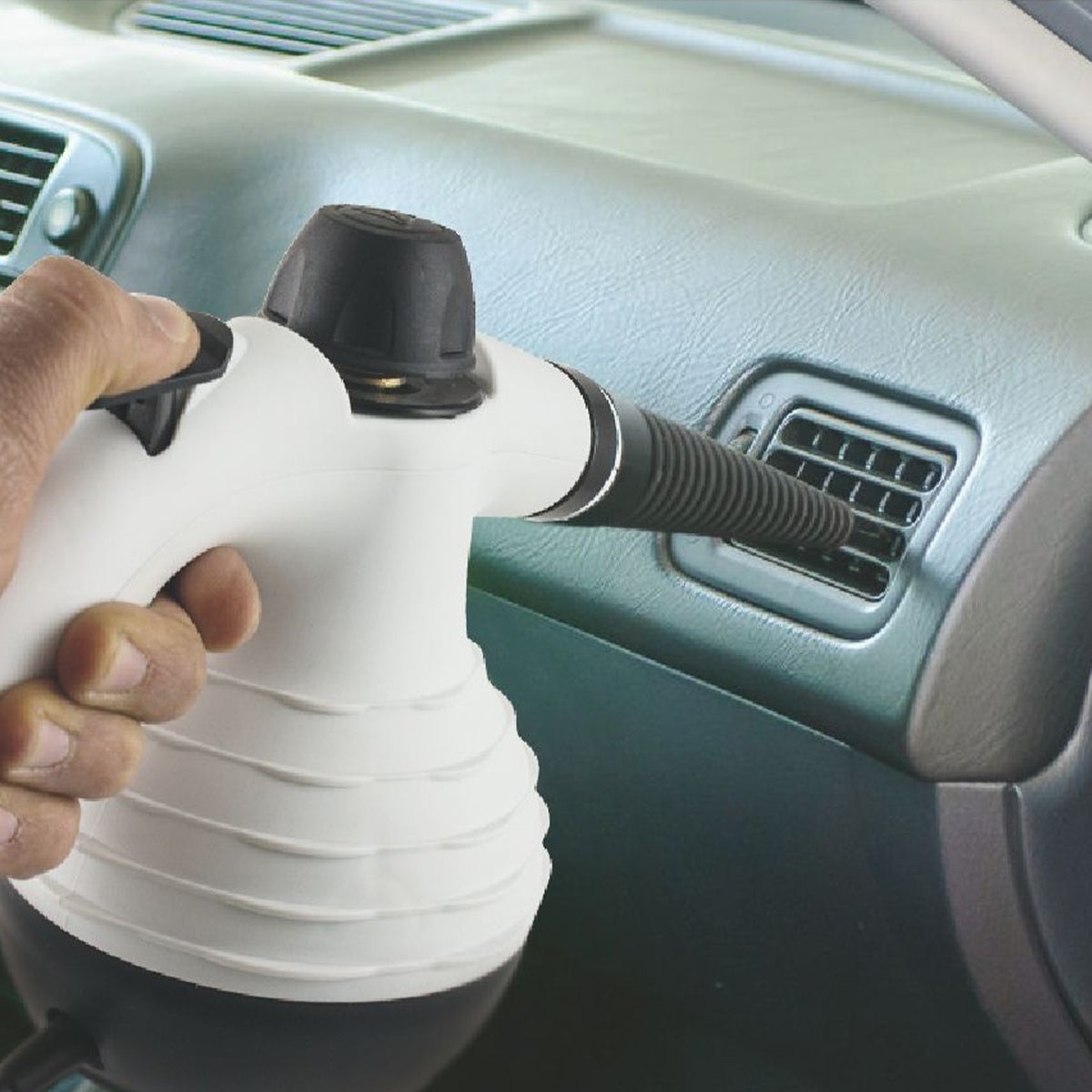 Vaporizzatore 350ml 1050W Bianco - Pulitore A Vapore 9 Accessori | Multiuso - Foto 8