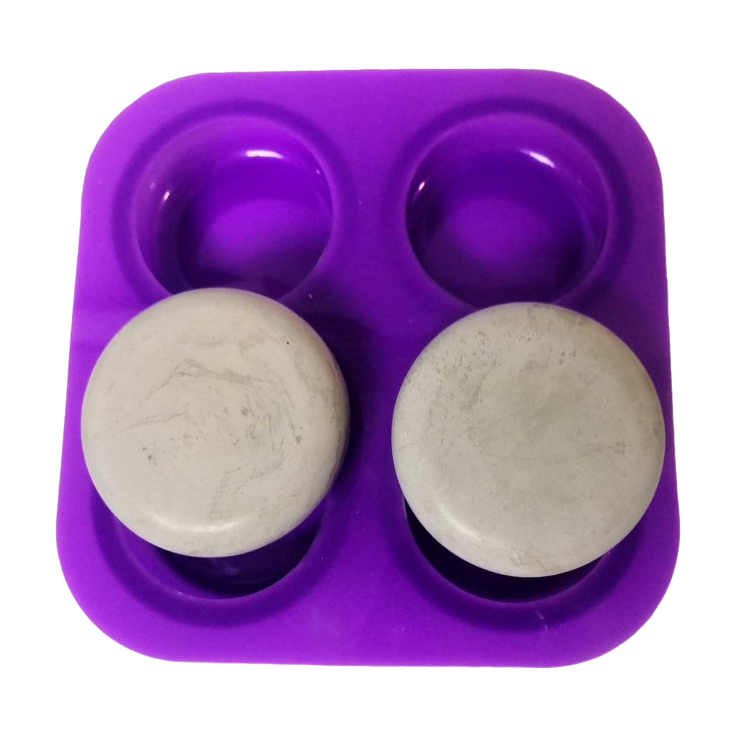 Color Moado Molde redondo de silicona con 4 cavidades, diseño de mandala de erizo ...