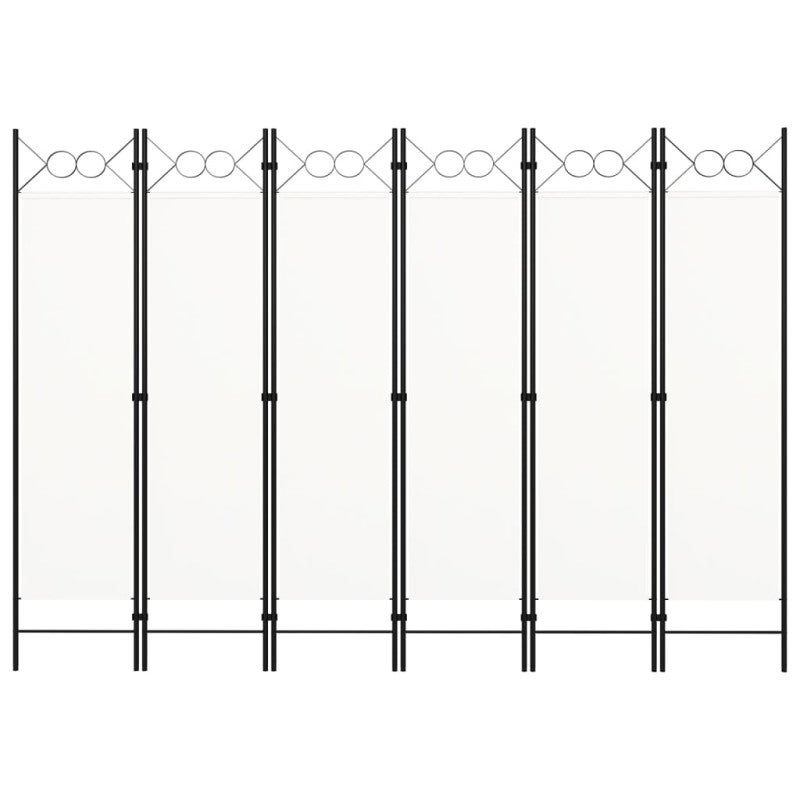 Cloison de séparation 6 panneaux Blanc 240x180 cm - 3