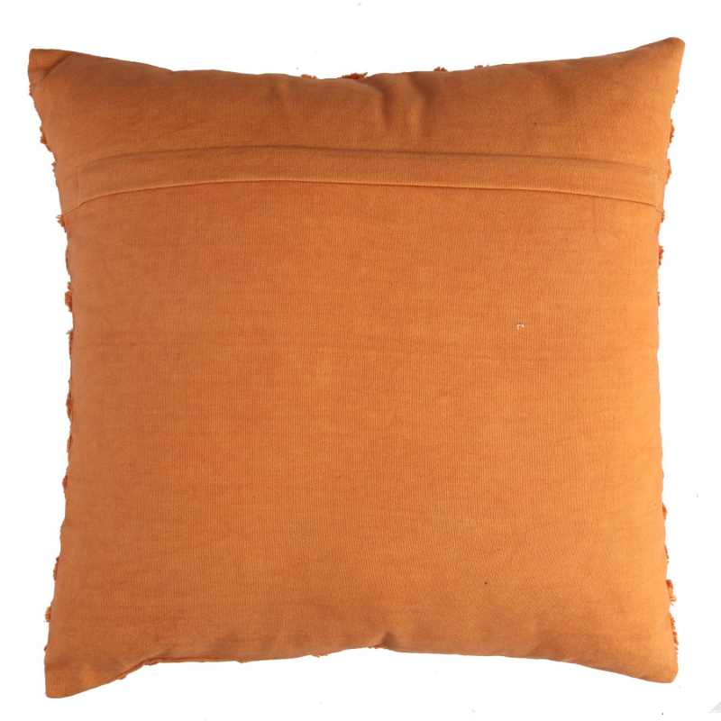 Cuscino reversibile velluto a coste arancione e blu 45x45 CORDUROY