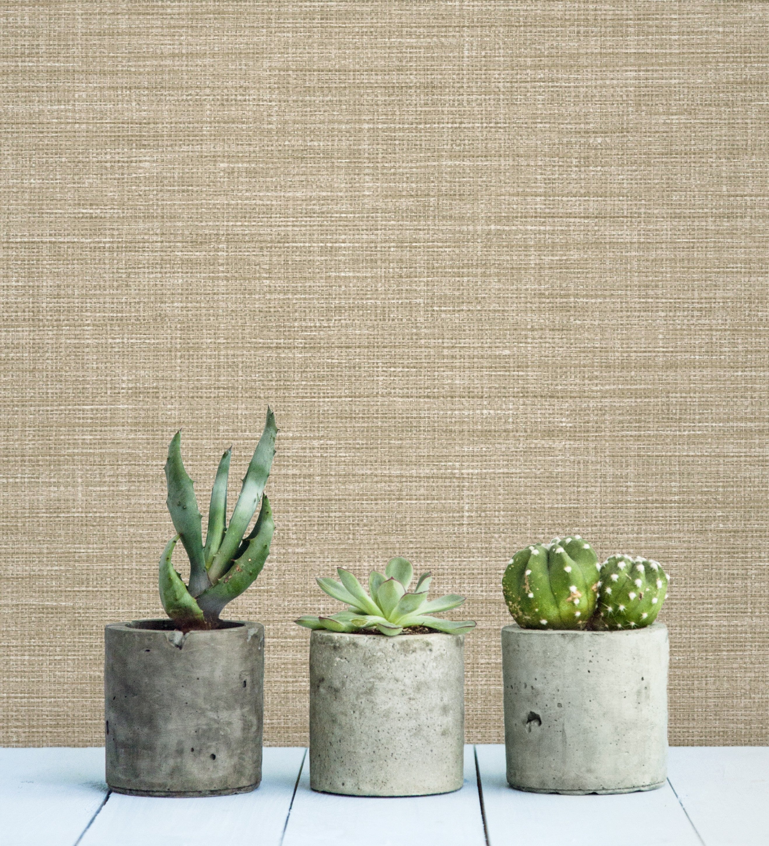papel de parede vinílico ecológico com efeito de textura de tecido em relevo - Soho Fabric 679734 da GAULAN - Rolo de 10 m x 0,53 m - 3