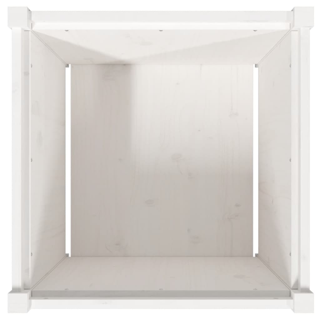 2pcs Jardinières Bac à Fleurs Pot De Fleurs - blanc bois de pin massif n26l - 8