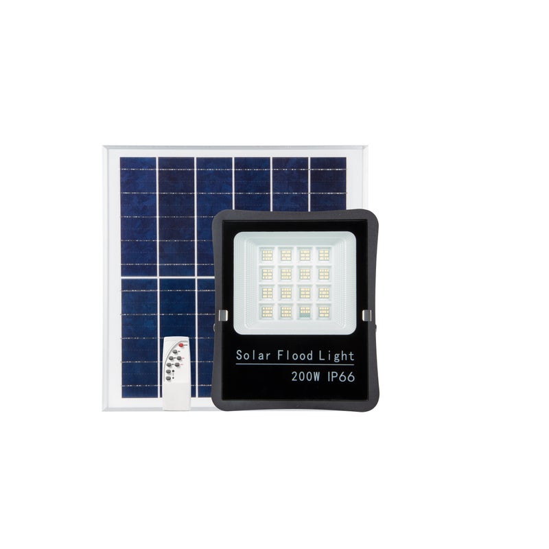 Projektor solarny LED 200W 192 diody Cool White 6000k z pilotem zdalnego sterowania