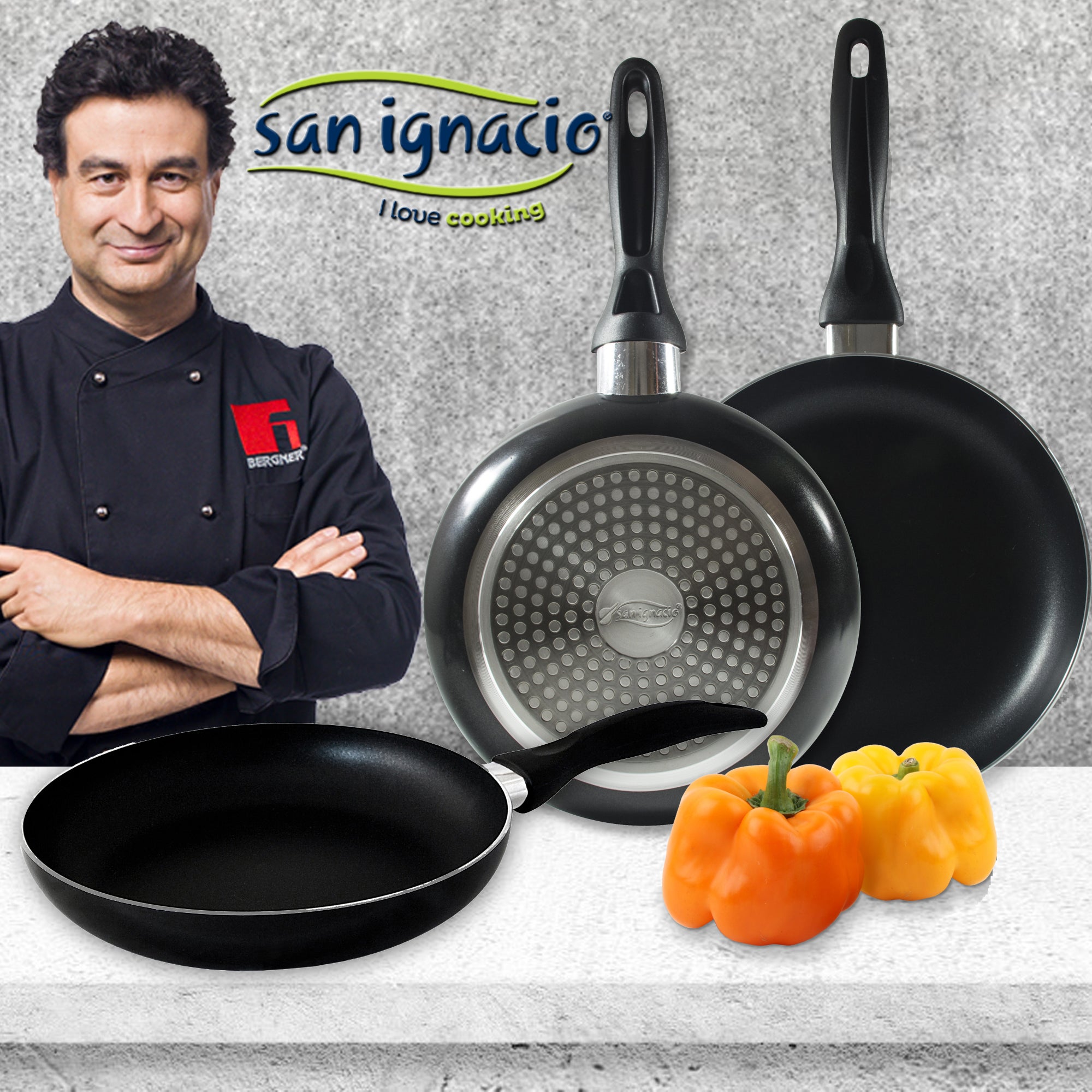 Set San Ignacio: Juego de tres sartenes + Batería de cocina 5 piezas - 4
