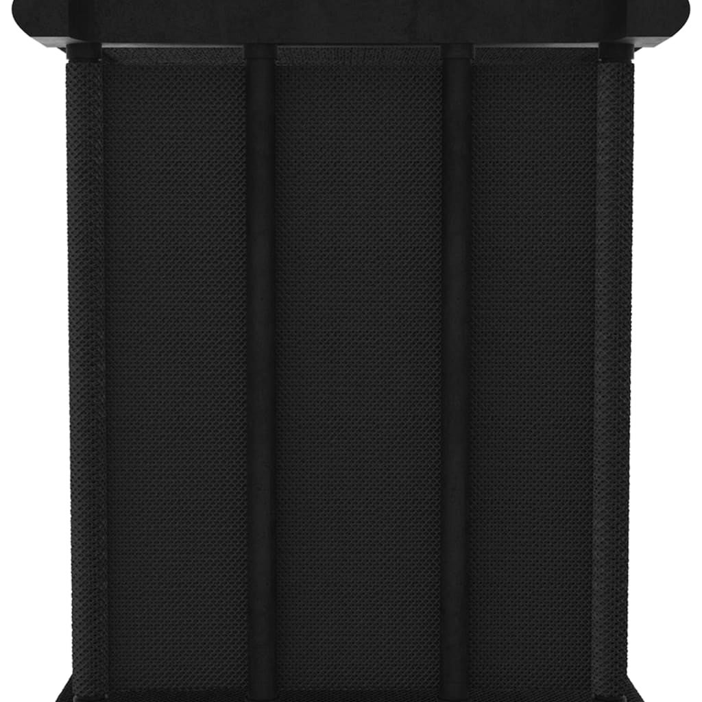 Estantería | Librería divisora de 4 cubos de tela negra 69x30x72,5 cm CFW31326 - 5