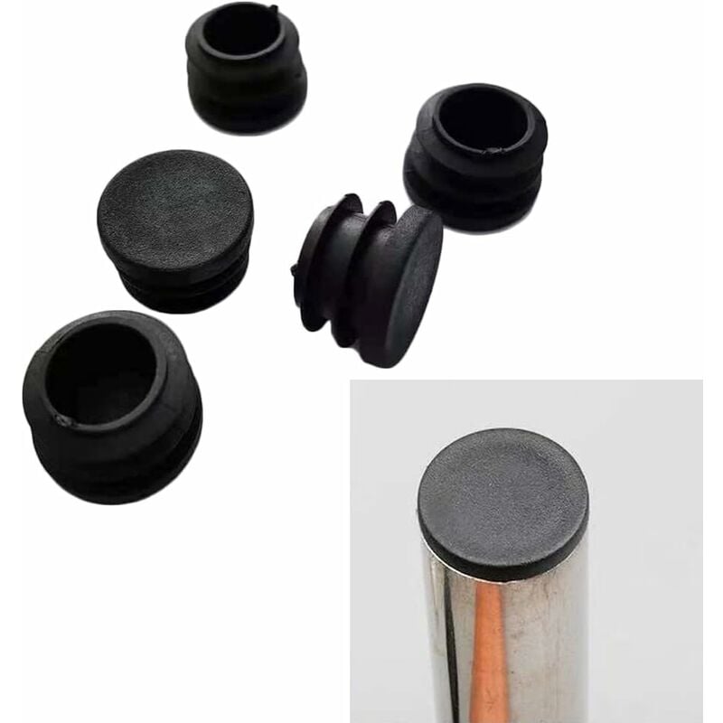 Lot de 32 embouts de chaise ronds en plastique de 16 mm pour protection des pieds de chaise - 3