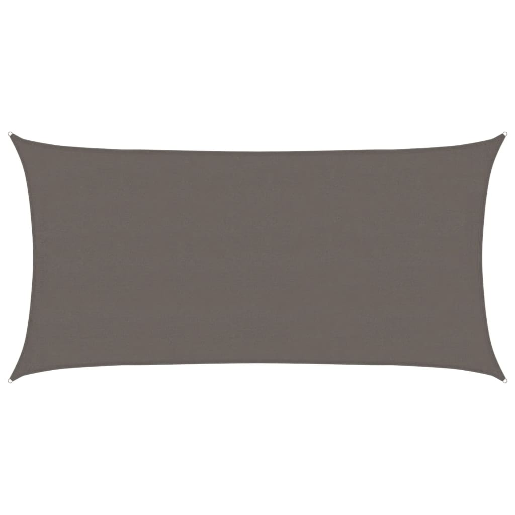 Żagiel przeciwsłoneczny antracytowy 160 g/m² 4 x 7 m HDPE