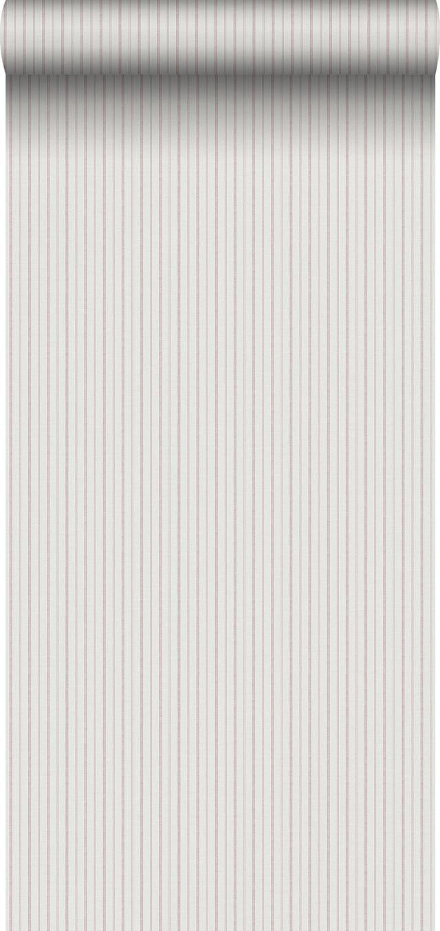 Papier peint à rayures gris et rouge - 53 cm x 10.05 m - Sanders & Sanders