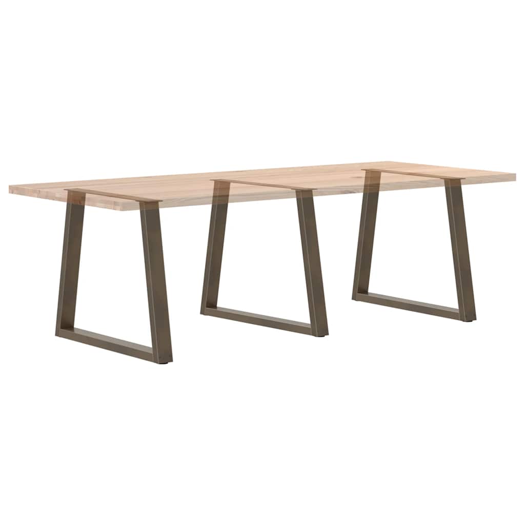 Maison Exclusive - Pieds de table à manger en forme de V 3 pièces Acier l 80 x (72-73,3) cm Acier - 8