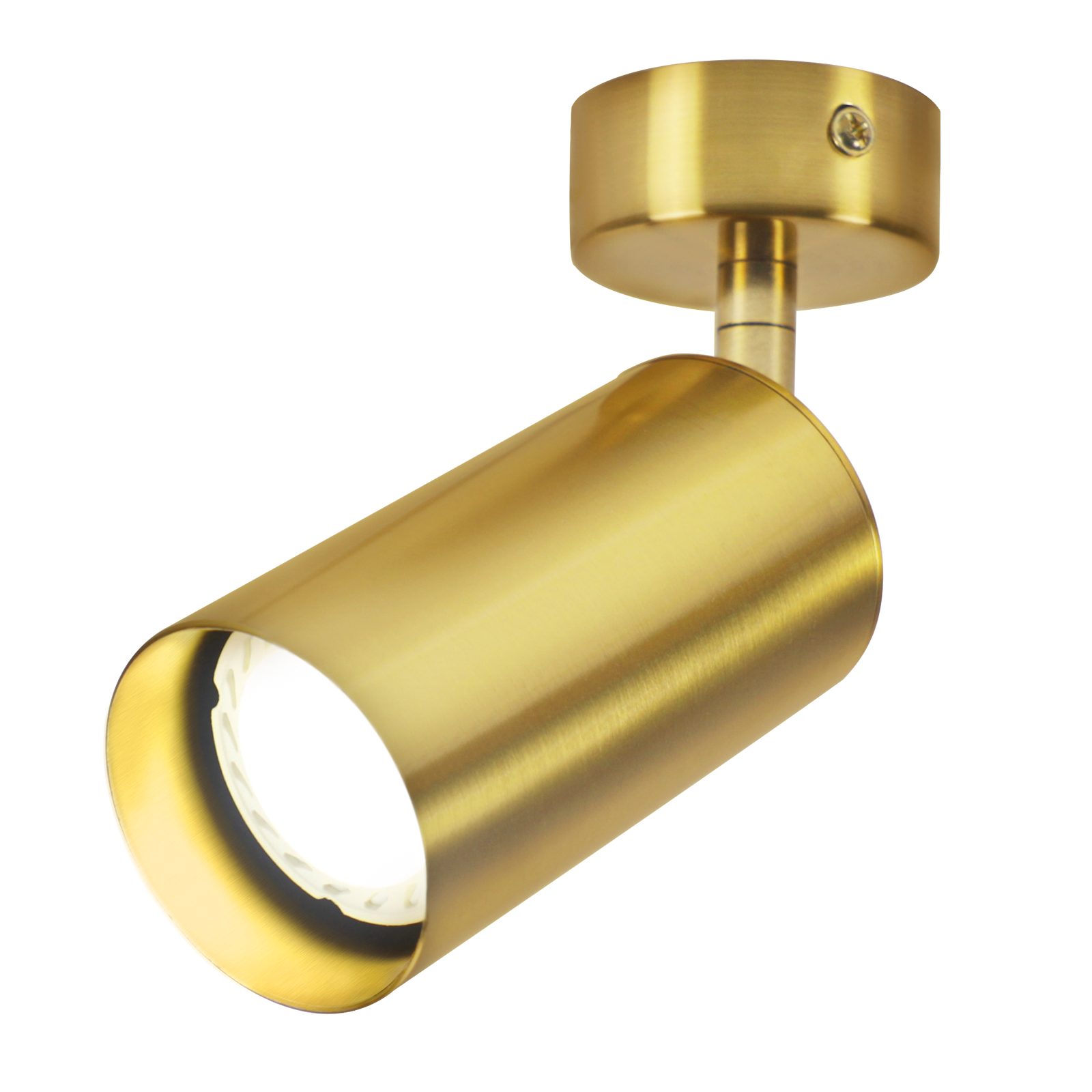 Nettlife Reflektorowa sufitowy 1-punktowy GU10, LED, obrotowy 330°, metalowy, Lampa vintage retro